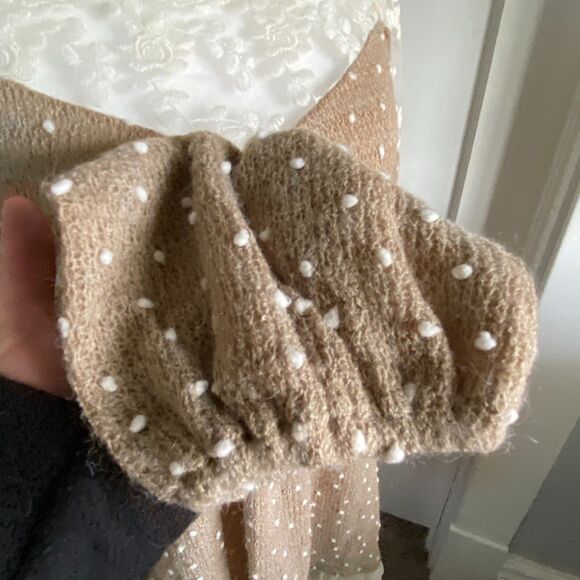 Altar'd State Light Brown and Ivory Lace Tunic sz S Cottagecore Peasant Granola - Picture 9 of 11